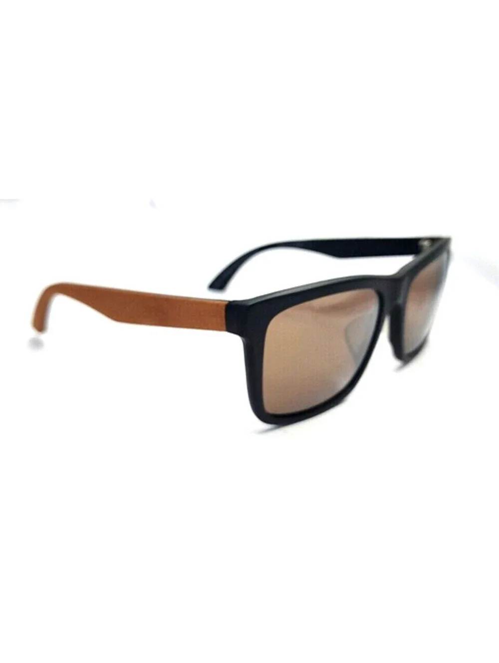 Puma PU0040SA 001 Suede Leather Black Brown Sunglasses 56-18 140 New Pouch Cloth